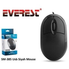 Everest Sm385 Kablolu Usb Si̇yah 1200Dpı Opti̇k Mouse