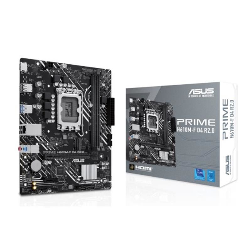 Asus Prıme H610MF D4 R2.0 Ddr4 3200Mhz 1Xhdmı 1Xm.2 Usb 3.2 Matx 1700P (12. / 13. Ve 14. Nesi̇l İşlemci̇ Uyumlu)